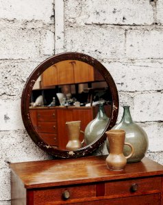 Igor, le miroir rond en bois N°542