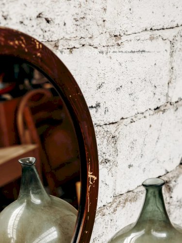 Igor, le miroir rond en bois N°542