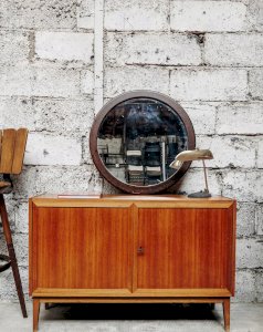 Igor, le miroir rond en bois N°543