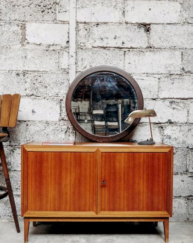 Igor, le miroir rond en bois N°543