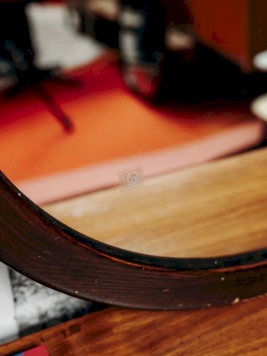 Igor, le miroir rond en bois N°543