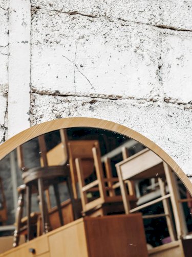 Igor, le miroir rond en bois N°553