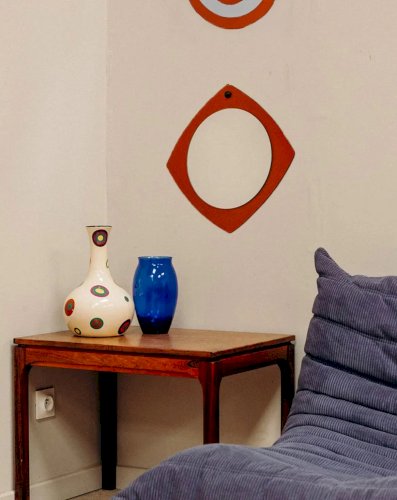 Igor, le miroir rond en verre N°751