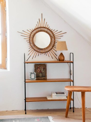 Igor, le miroir soleil en rotin N°720