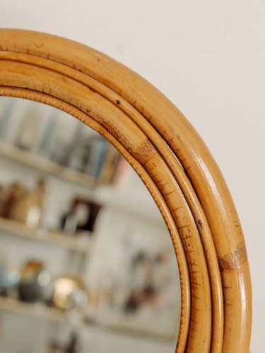 Igor, le miroir sur pied en rotin N°816