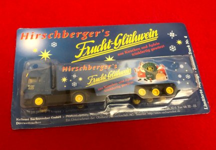  Man Hirschberger's Frucht-Glühwein semi-trailer 1/87 HO