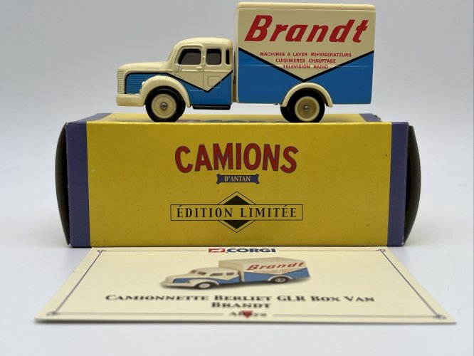  Berliet GLR Box Van Brandt 1/68 Corgi 