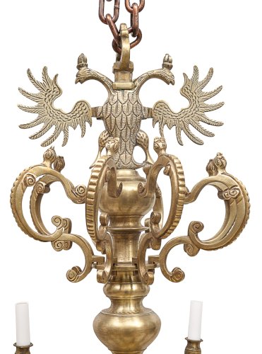 Important lustre Hollandais 8 feux 