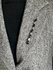 Importante Ancienne Broche Barette Pierres Du Rhin Sertie Argent Xixe Siècle