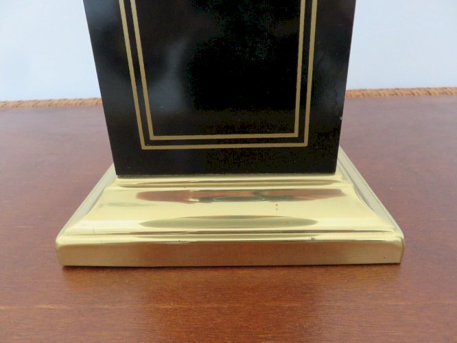 IMPOSANTE LAMPE HOLLYWOOD REGENCY LAITON ET FRUITS EN CRISTAL ANNEES 70 
