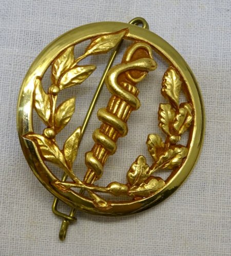 -INSIGNE de BERET COINDEROUX PARIS SERVICE SANTE BELLE DORURE  MILITARIA    D