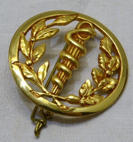 -INSIGNE de BERET COINDEROUX PARIS SERVICE SANTE BELLE DORURE  MILITARIA    D