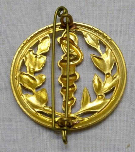 -INSIGNE de BERET COINDEROUX PARIS SERVICE SANTE BELLE DORURE  MILITARIA    D