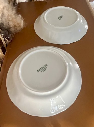 Intemporel - Lot n° 10 Bis - 2 assiettes calottes California - Deshoulières - Limoges