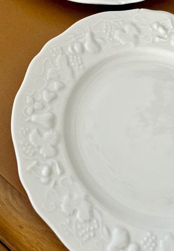 Intemporel - Lot n° 11 - 2 assiettes à gâteau California - Agrigel - Deshoulières - Limoges 