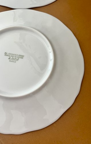 Intemporel - Lot n° 11 - 2 assiettes à gâteau California - Agrigel - Deshoulières - Limoges 