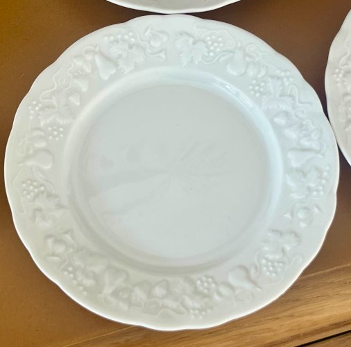  Intemporel - Lot n° 15 - 4 assiettes à pain California- 16 cm- Deshoulières - Limoges