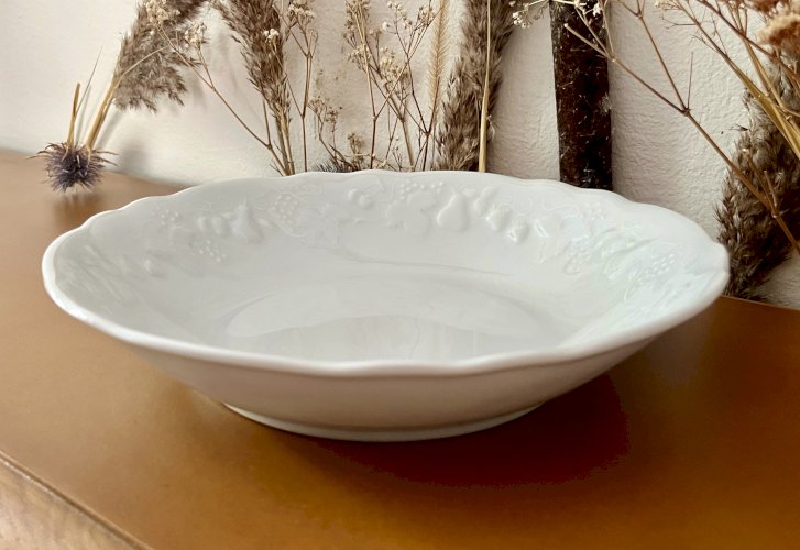 Intemporel - Lot n° 20 - Plat de service creux California - 25 cm - Deshoulières - Limoges
