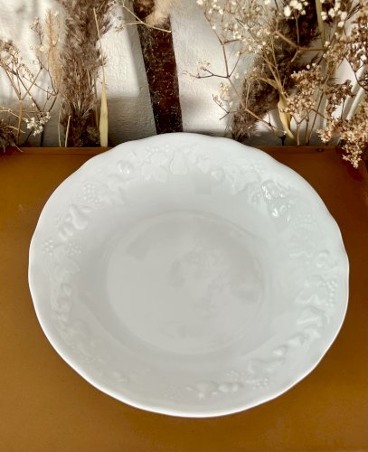 Intemporel - Lot n° 20 - Plat de service creux California - 25 cm - Deshoulières - Limoges