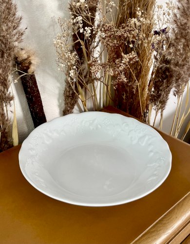 Intemporel - Lot n° 20 - Plat de service creux California - 25 cm - Deshoulières - Limoges
