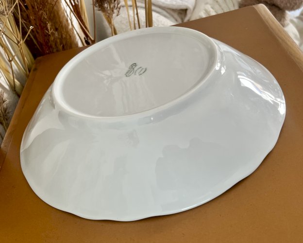 Intemporel - Lot n° 20 - Plat de service creux California - 25 cm - Deshoulières - Limoges