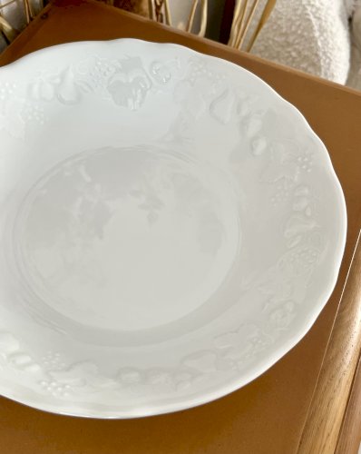 Intemporel - Lot n° 20 - Plat de service creux California - 25 cm - Deshoulières - Limoges