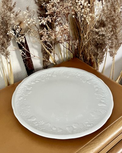 Intemporel - Lot n° 21 - Plat à gâteau California - 28 cm - Deshoulières - Limoges 