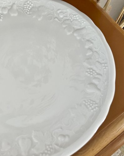 Intemporel - Lot n° 21 - Plat à gâteau California - 28 cm - Deshoulières - Limoges 