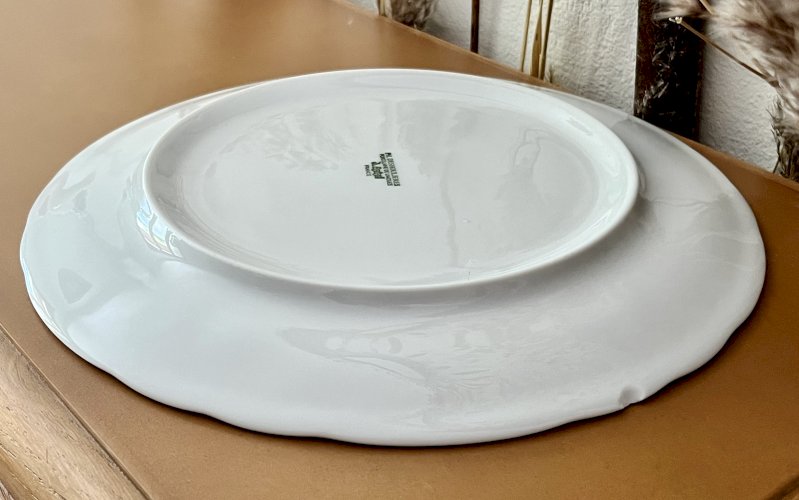 Intemporel - Lot n° 21 - Plat à gâteau California - 28 cm - Deshoulières - Limoges 