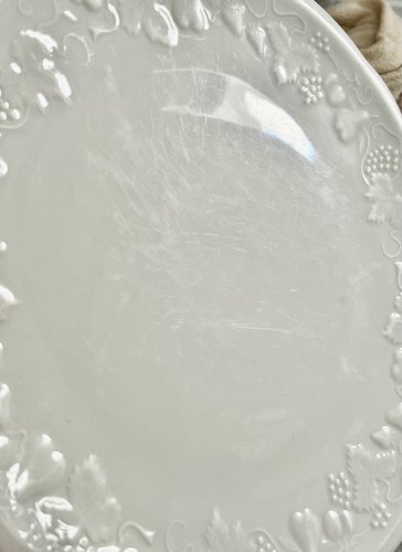 Intemporel - Lot n° 21 - Plat à gâteau California - 28 cm - Deshoulières - Limoges 