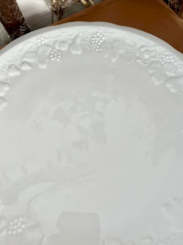 Intemporel - Lot n° 21 - Plat à gâteau California - 28 cm - Deshoulières - Limoges 