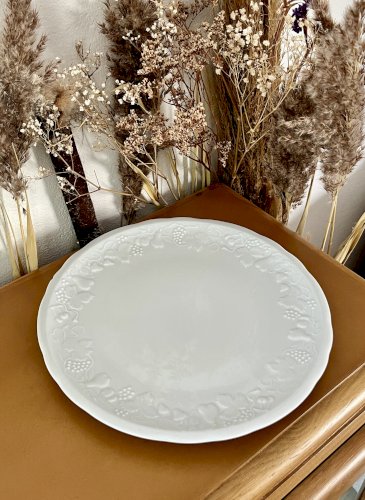 Intemporel - Lot n° 21 - Plat à gâteau California - 28 cm - Deshoulières - Limoges 