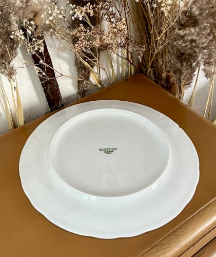 Intemporel - Lot n° 21 - Plat à gâteau California - 28 cm - Deshoulières - Limoges 
