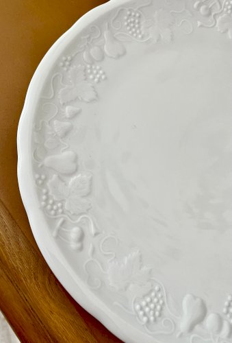 Intemporel - Lot n° 21 - Plat à gâteau California - 28 cm - Deshoulières - Limoges 