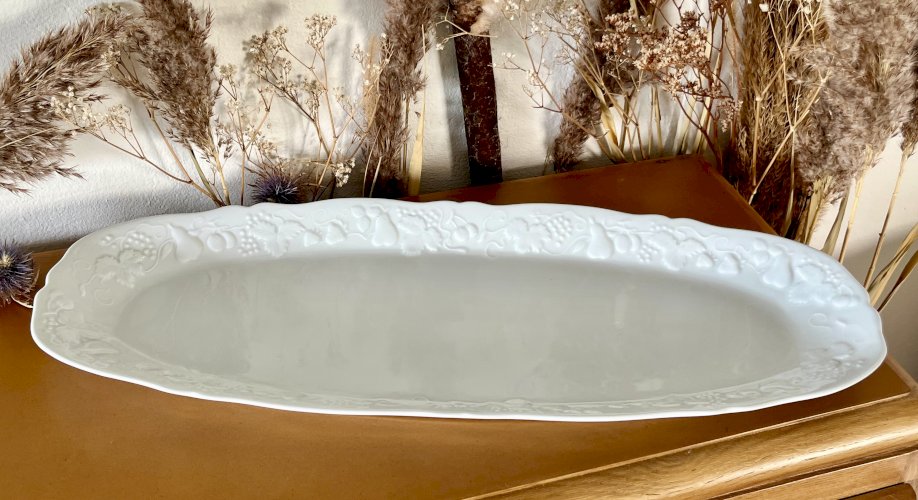 Intemporel - Lot n° 25 - Plat à poisson California - 56 cm - Deshoulières - Limoges