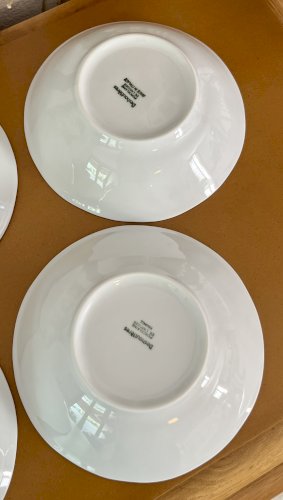 Intemporel - Lot n° 29 - 4 Coupelles à crème California - 14,3 cm - Deshoulières - Limoges