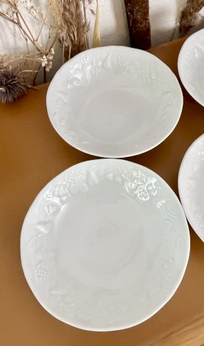 Intemporel - Lot n° 29 - 4 Coupelles à crème California - 14,3 cm - Deshoulières - Limoges