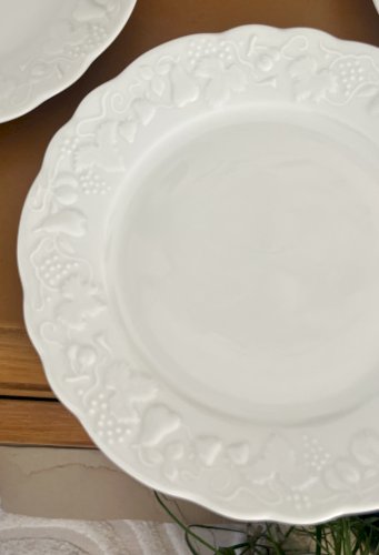 Intemporel - Lot n° 33 - 4 assiettes à dessert California - 22 cm - Deshoulières - Limoges 