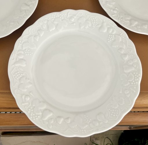 Intemporel - Lot n° 33 - 4 assiettes à dessert California - 22 cm - Deshoulières - Limoges 