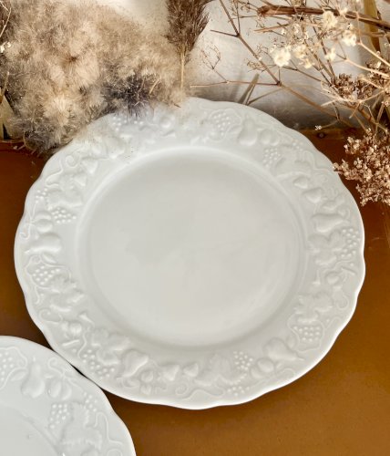 Intemporel - Lot n° 33 - 4 assiettes à dessert California - 22 cm - Deshoulières - Limoges 