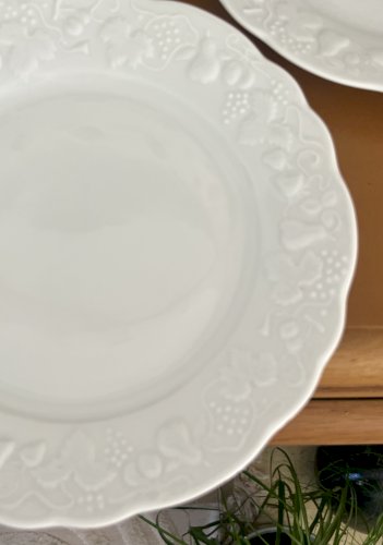 Intemporel - Lot n° 33 - 4 assiettes à dessert California - 22 cm - Deshoulières - Limoges 