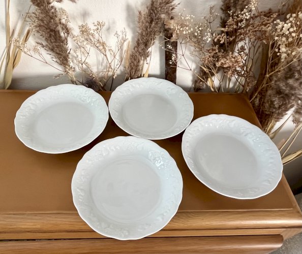Intemporel - Lot n° 8 - 6 assiettes calottes California - Agrigel - Deshoulières - Limoges