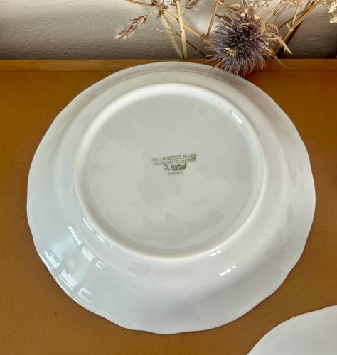 Intemporel - Lot n° 8 - 6 assiettes calottes California - Agrigel - Deshoulières - Limoges