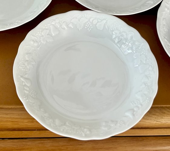 Intemporel - Lot n° 8 - 6 assiettes calottes California - Agrigel - Deshoulières - Limoges