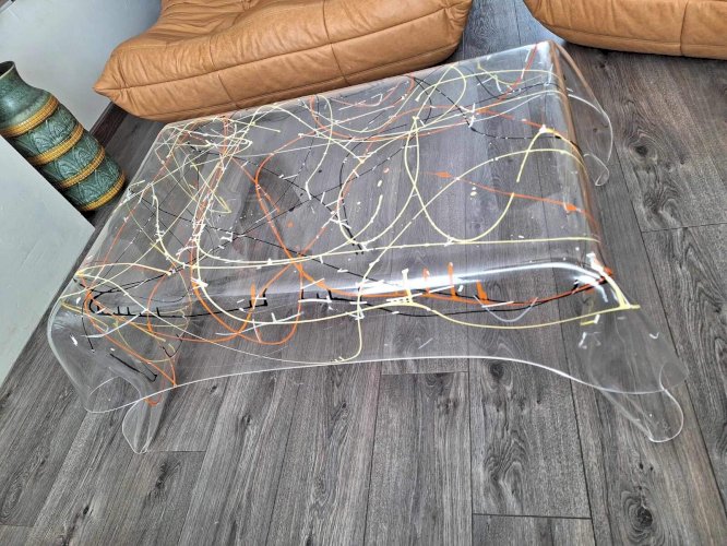 Iplex Design table basse  drappeggi d’autore multicolore, meuble de salon