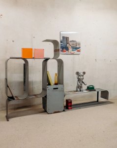Isabelle, the large modular metal shelf N°220