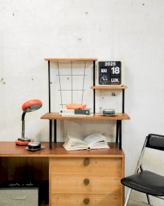 Isabelle, the wood and metal shelf No. 164