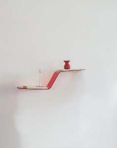 Isabelle, the red plexiglass shelf No. 192