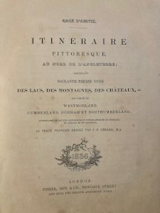 ￼Itinéraire Pittoresque Au Nord De L’Angleterre ￼Gravure Château Montagne 1836