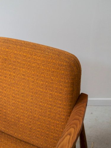 Jakob, la paire de fauteuils en bois et tissu N°776